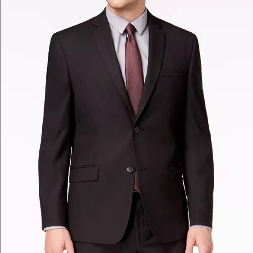 Men's Modern Fit Black Suit